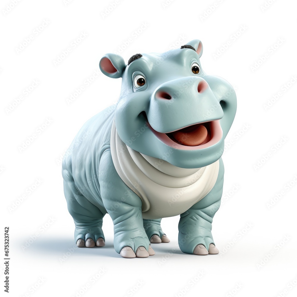 Hippo cartoon character Hippo cartoon character
