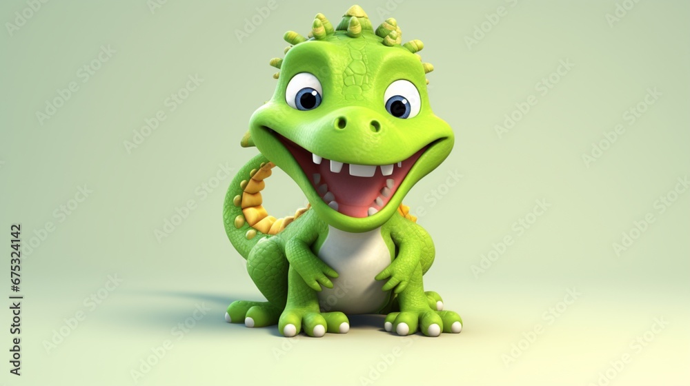 clipart cute Crocodile.Generative AI clipart cute Crocodile.Generative AI