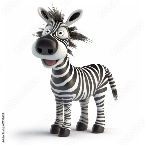 Zebra cartoon animal character