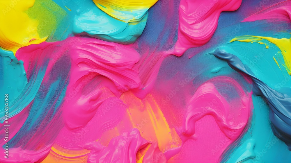 close up of blue and pink paint texture, colorful painting, abstract art background, oil on canvas, acrylic, modern art, rough brushstrokes of paint, painted background with bright colors	