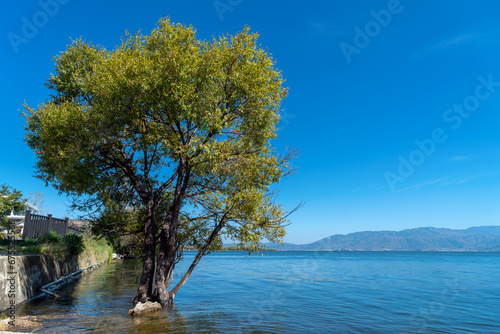 Landscape of Erhai Lake  located in Dali  Yunnan  China.