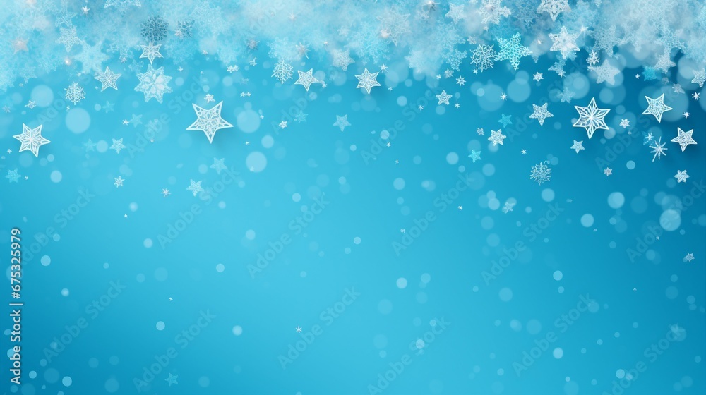 Snowy Holiday Cheer: Festive Christmas Background Template for Cards & Designs