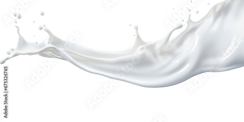  photorealistic image of a splash of milk. splash of white milk, cream with drops and splashes. photo