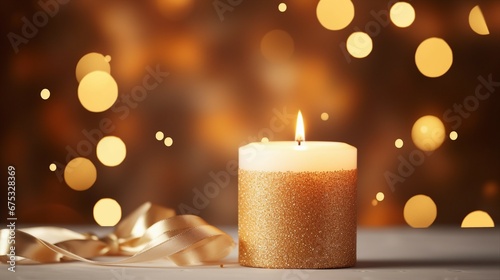 Christmas Candles and Lights Decoration for Festive Holiday Celebrations - Warm Glow and Tradition