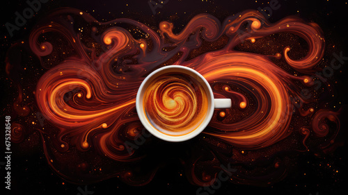 Steaming Hot Coffee Cup