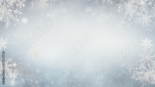 Silver and White Christmas Holiday Background: Festive Shiny Decorations for Seasonal Celebration Winter Xmas Glitter Snow © Sunanta