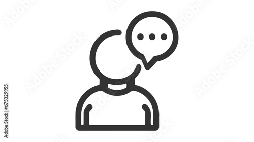 Chat icon symbol vector illustration