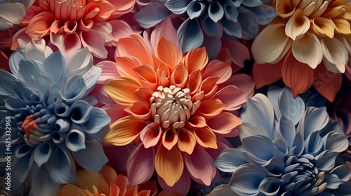Abstract background of flowers. Close-up.