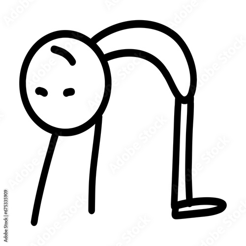 Lines, illustrations, single lines, funny cartoons