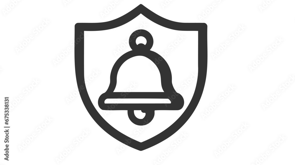 Notification bell icon. Outline style. notification bell vector icon for web design. Notification bell icon. Outline style. notification bell vector icon for web design.