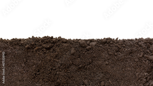 Soil patch texture. Png, isolated on a transparent background. Earth Day - April 22. Black biosoil or soil substrate in the form of a frame or border