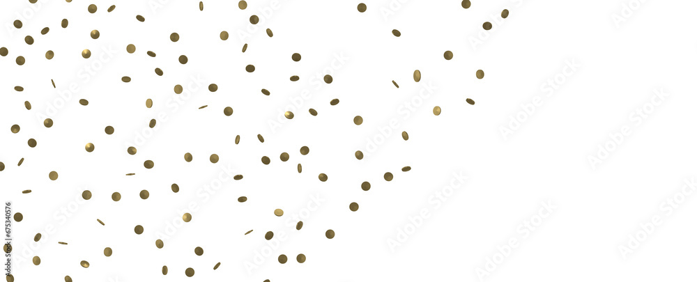 Obraz premium Mesmeric Moments: Mesmeric 3D Illustration Depicting Mesmerizing Gold Confetti