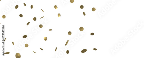 Mesmeric Moments  Mesmeric 3D Illustration Depicting Mesmerizing Gold Confetti