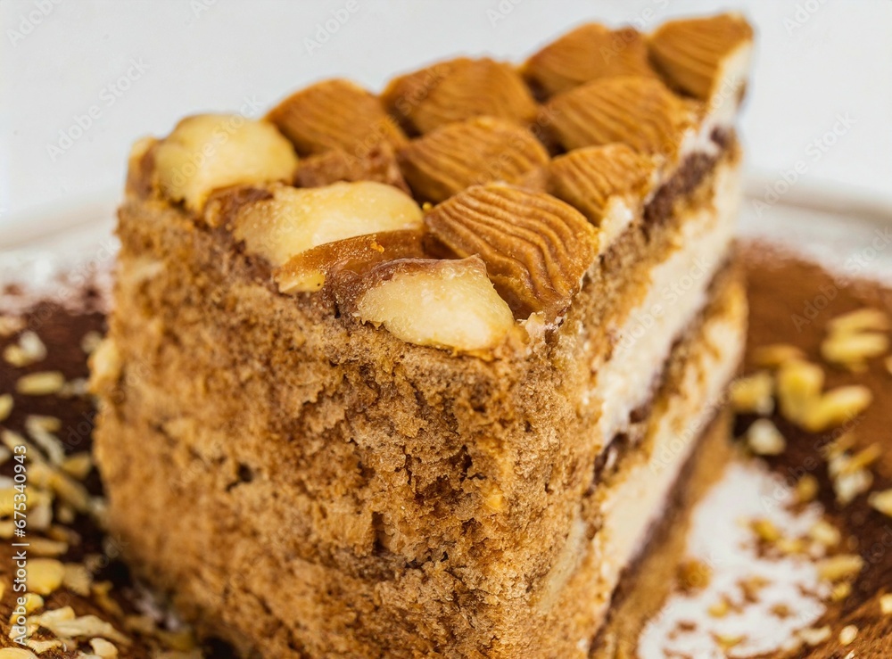 Piece of cake closeup Piece of cake closeup