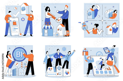 Business Association. Vector illustration. Collaboration among individuals and teams enhances creativity and innovation in business Business strategies incorporate various elements to achieve