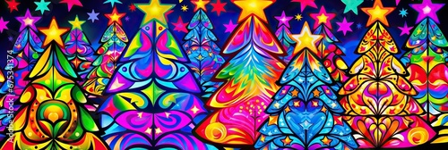 Christmas banner background with lights