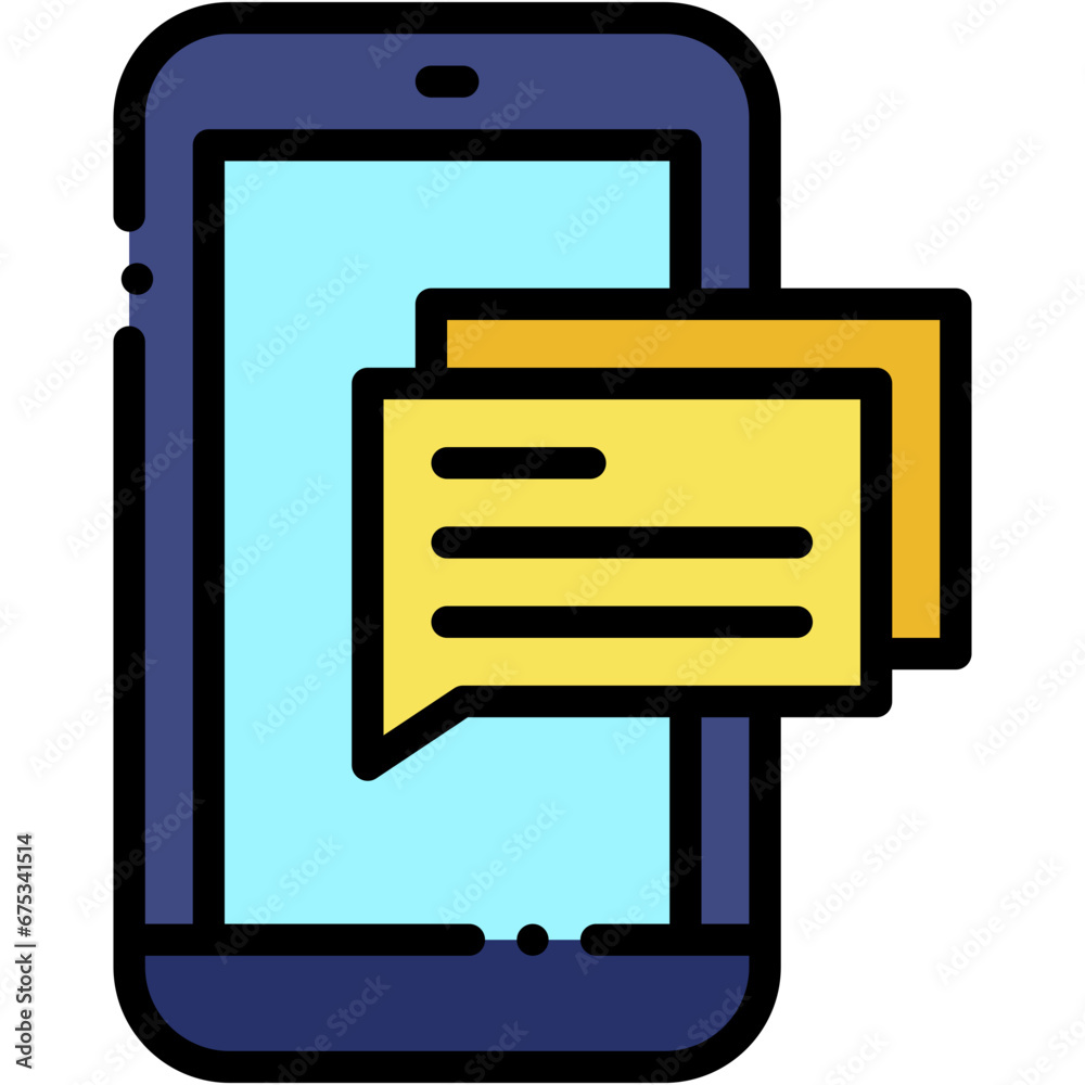 Vector Icon Messages, Chat, Smartphone, Electronics, Communications, Speech Bubble Vector Icon Messages, Chat, Smartphone, Electronics, Communications, Speech Bubble