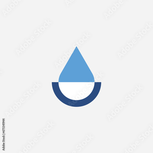 Water purify logo design illustration vector template