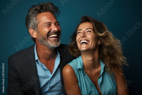 couple laughing