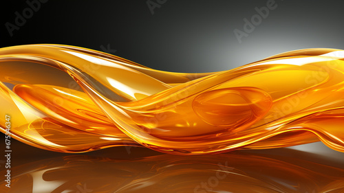 Abstract wavy shapes in colourful line curve motion graphic style