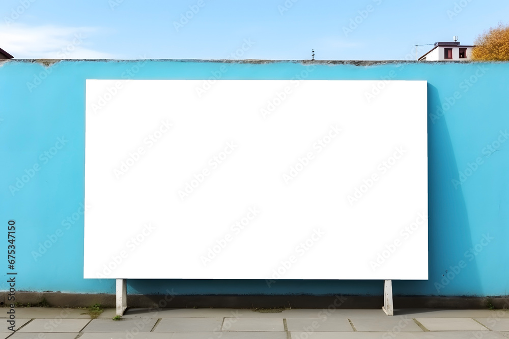 Fototapeta premium Billboard Mockup for street promotional advertising
