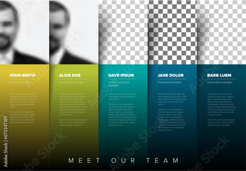 Company meet the team presentation template