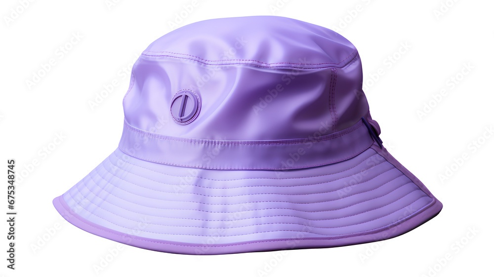 Purple bucket hat isolated on a transparent background, Generative AI Purple bucket hat isolated on a transparent background, Generative AI