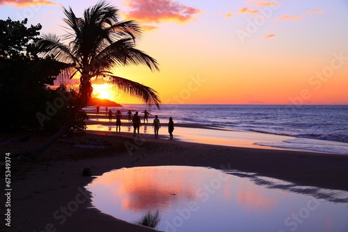 Fototapeta Naklejka Na Ścianę i Meble -  Guadeloupe sunset