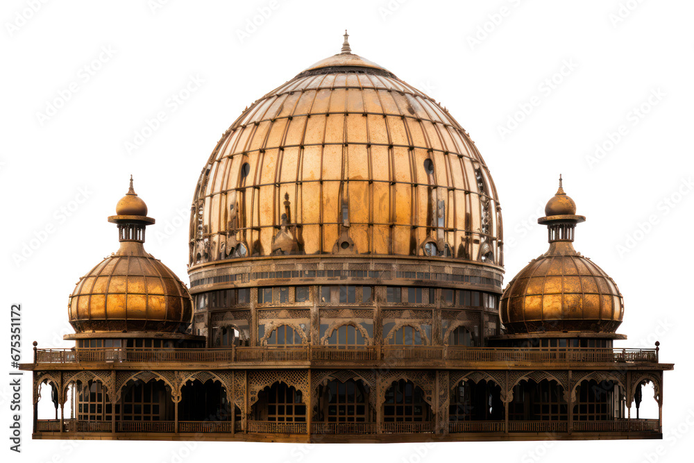 dome on building, isolated object on transparent background
