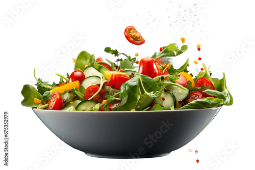 Fresh Salad Isolated on Transparent Background