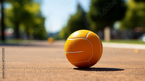 basketball ball on the ground HD 8K wallpaper Stock Photographic Image © Anum