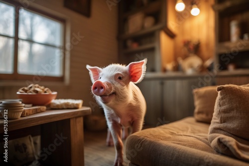 Velvety Whiskers   Twinkling Eyes  A Piglet s Warm Embrace