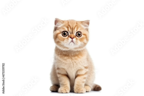 scottish fold cat on isolated background © GUDANG_PNG