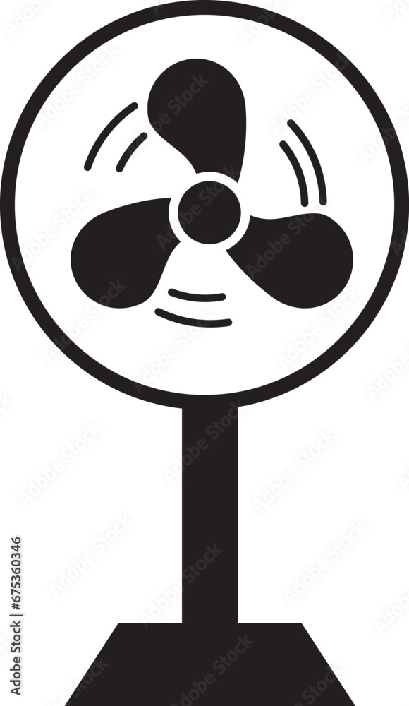 illustration of a fan machine icon illustration of a fan machine icon