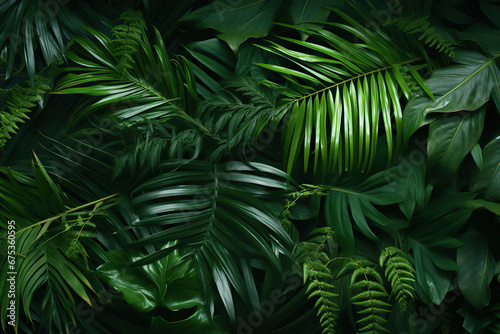 Verdant Serenity: A Lush Green Foliage Background,fern leaves,leaf