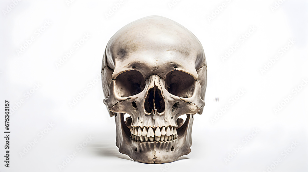 Skulls on white background Skulls on white background