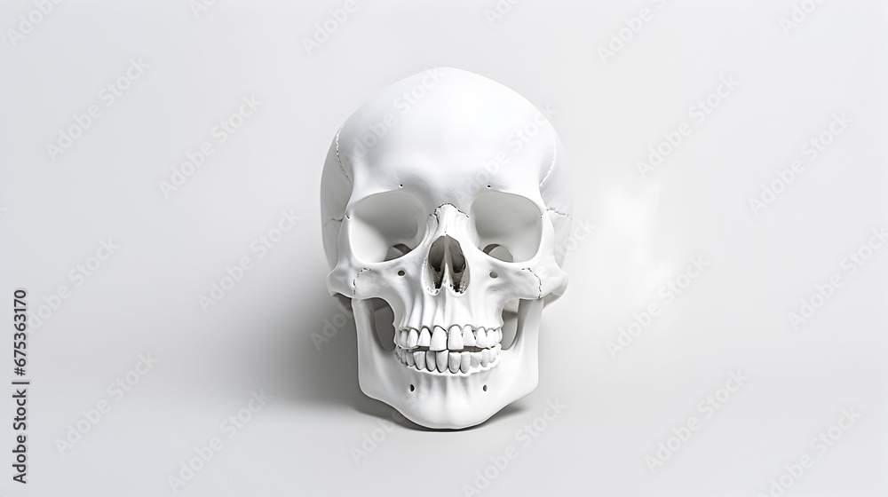 Skulls on white background Skulls on white background