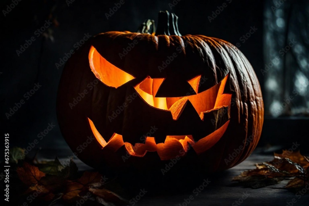 Fototapeta premium halloween jack o lantern