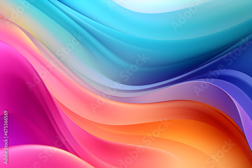 Colorful fluid design in vibrant colors