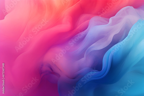 Colorful smoke in vibrant colors