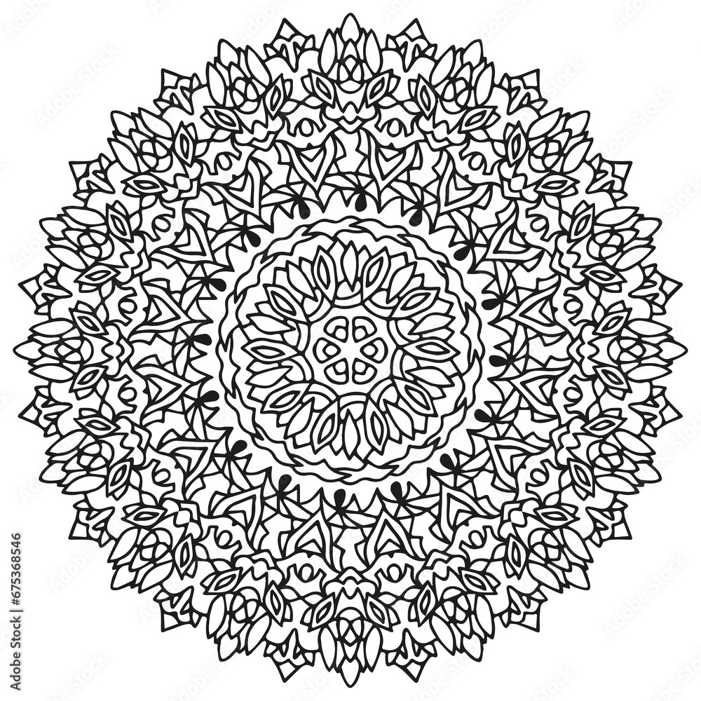 beautiful hand drawn mandala to be colored no stress beautiful hand drawn mandala to be colored no stress