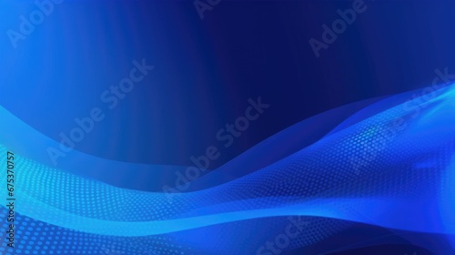 Abstract dynamic background with blue wavy lines