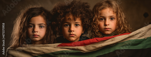Children as victims of war photo