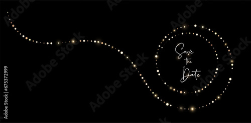 Vector png sparkling, shining, golden garland, rope, line.
Design element for holiday cards, parties, wedding, flyers, invitations, advertisements, presentations, birthday, Christmas, business.