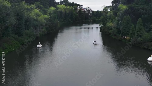 Lago Negro (Black Lake) Aerial View - Gramado, Rio Grande do Sul, Brazil