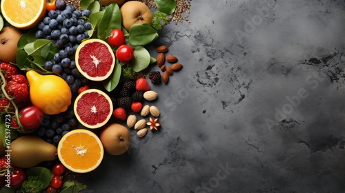 A variety of fruits and vegetables on a table