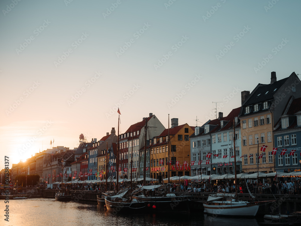 Fototapeta premium Copenhagen at sunset
