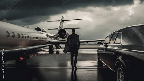 Men into wealth and luxury photo
