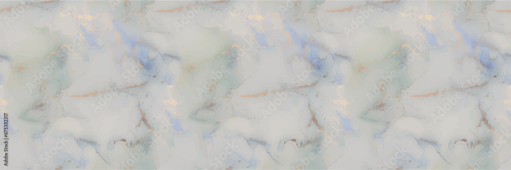 Naklejka premium Green Oriental Watercolor. Water Color Marble.