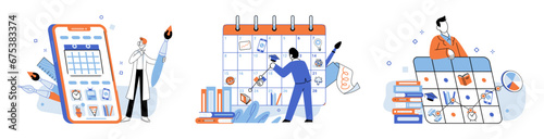 Self management. Vector illustration. Workflow optimization is crucial for self management and success Developing self management skills is important for professional growth Talent alone